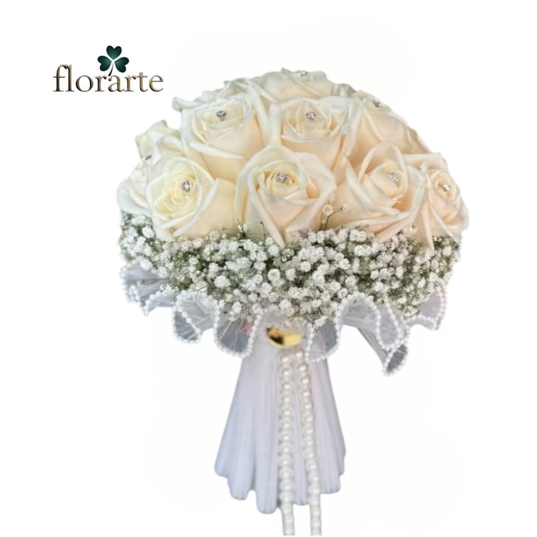 g (52) Ramo Novia 18 Rosas + Ilusión - Imagen 1