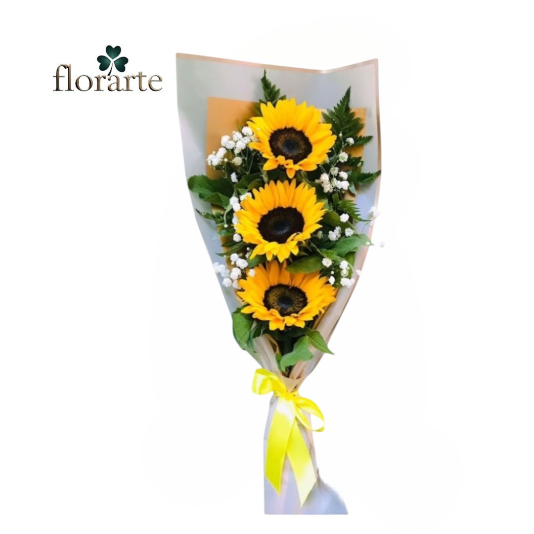 0 Ramo 3 Girasoles + Ilusión - Imagen 1