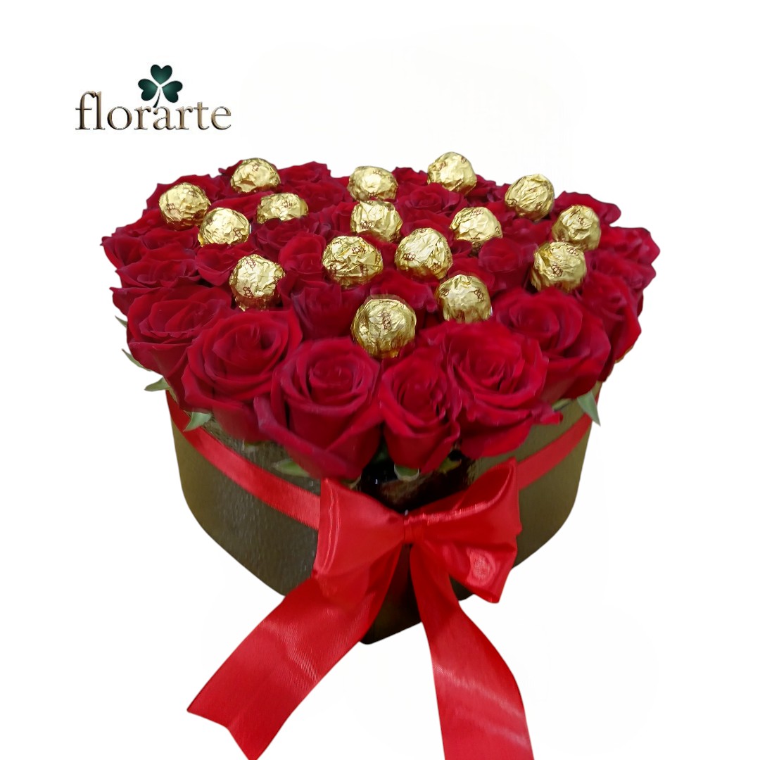 01 (35) Box 36 Rosas + 16 Bombones - Imagen 1