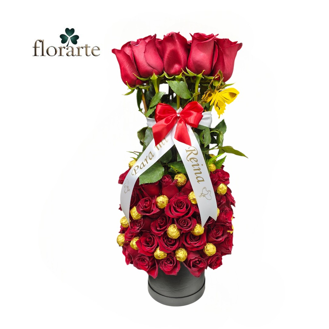1 . (75) Box 70 Rosas + 30 Bombones - Imagen 1