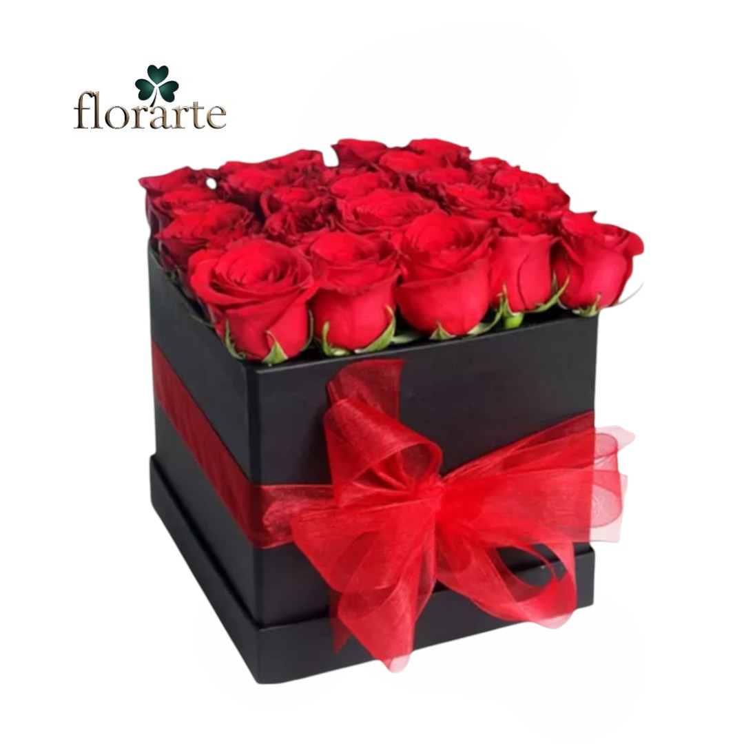 24 Box Cuadrado 20 Rosas - Imagen 1