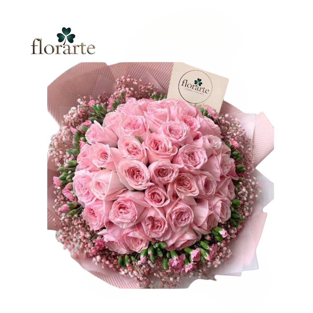 44 Ramo Buchón 36 Rosas + Mini Claveles - Imagen 1