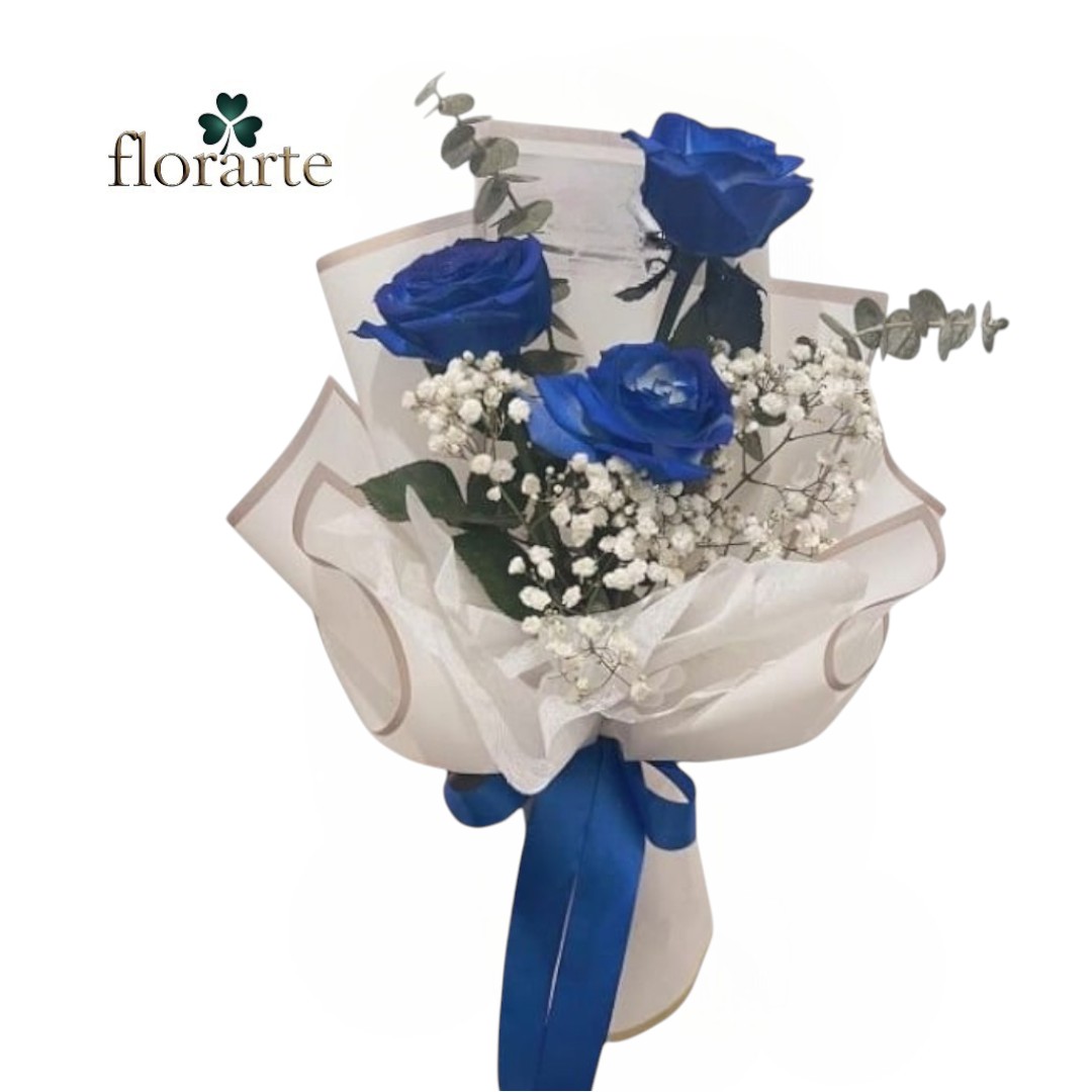 g7 (51) Ramo 3 Rosas Azules - Imagen 1